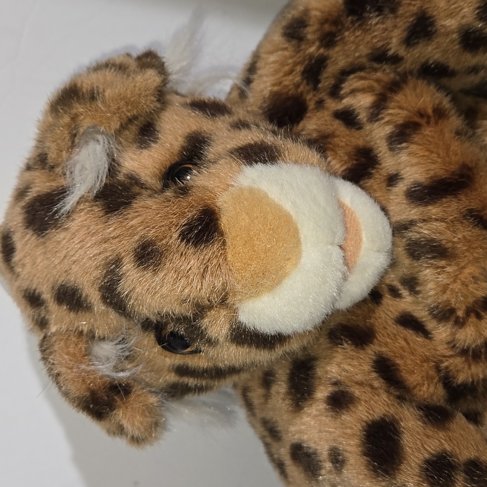 Mango Brown Leopard Stuffed Animal backpack purse - Picture 2 of 8